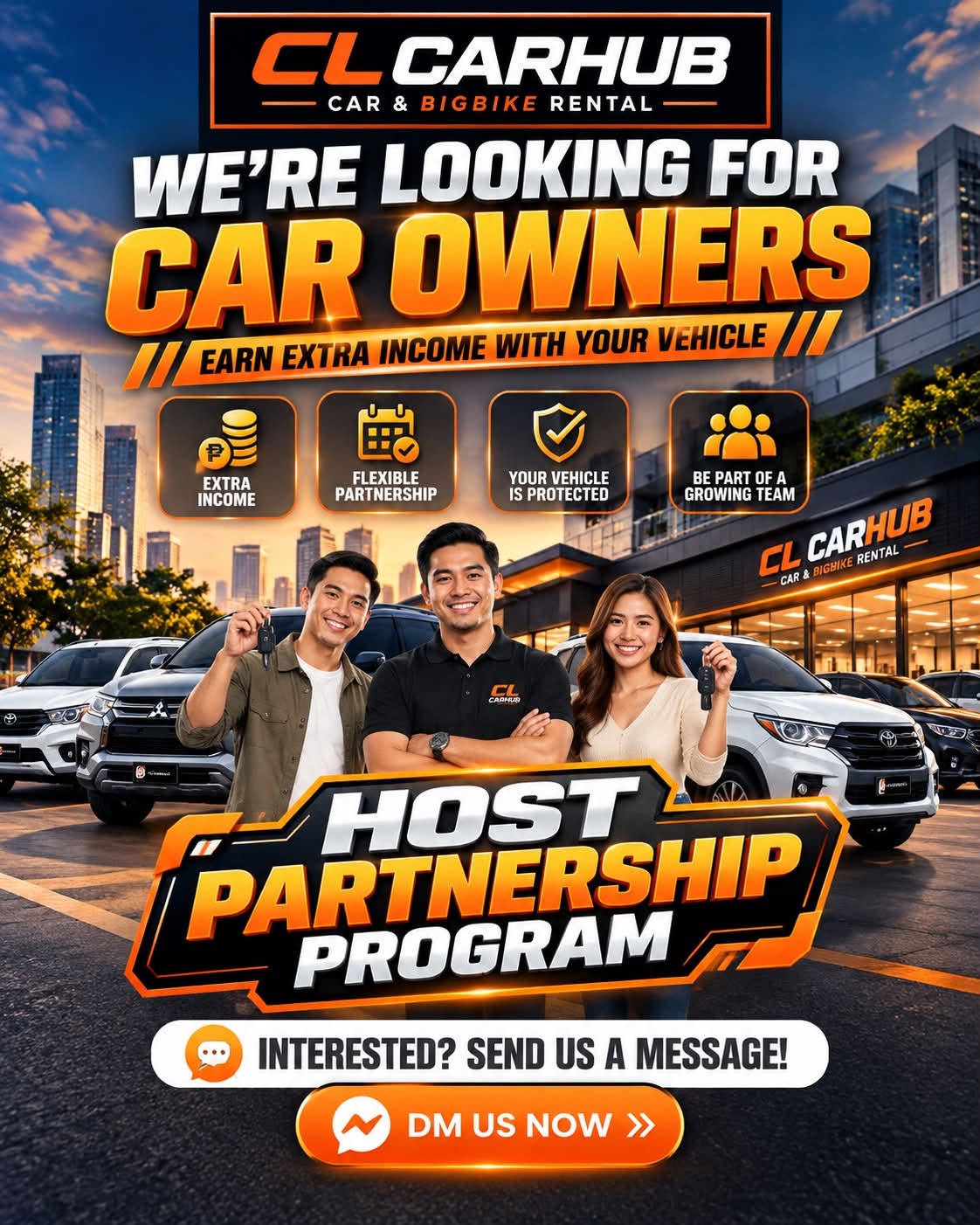 CL CarHub Host Partnership Program: earn extra income with your vehicle